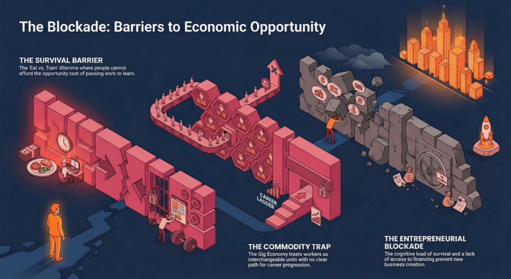 The barriers of exclusion from economic opportunity